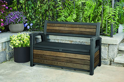 ספסל גינה עם אחסון 227 ליטר – דגם Deco Garden Bench