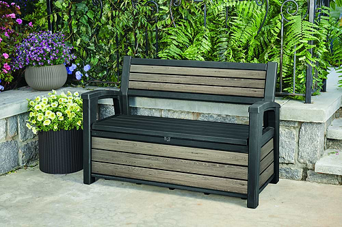 ספסל גינה עם אחסון 227 ליטר – דגם Deco Garden Bench