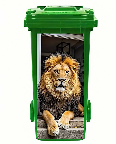 עגלת אשפה דגם 360 ליטר gardensale *מבצע*