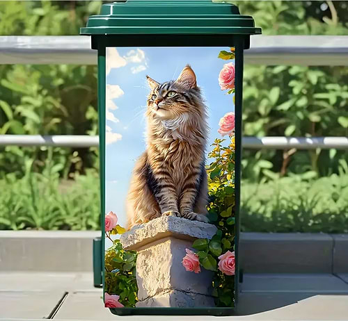עגלת אשפה דגם 360 ליטר gardensale *מבצע*