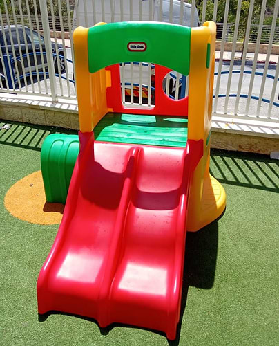 מתקן מגלשה כפול little tikes