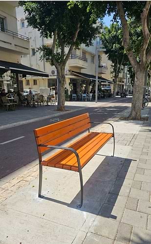 ספסל גינה ציבורי לשימוש חוץ דגם דגן 