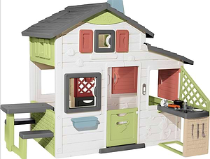 בית משחקים לילדים דגם Neo Friends House מבית Smoby, מתאים לגילאי 3 ומעלה, תוצרת צרפת