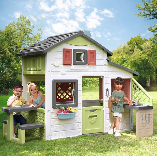 בית משחקים לילדים דגם Neo Friends House מבית Smoby, מתאים לגילאי 3 ומעלה, תוצרת צרפת