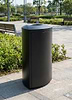 פח אשפה חיצוני משולש 150 ליטר – EKO UrbanSteel שחור