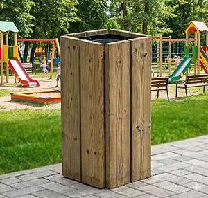 פח אשפה דגם PLAYWOOD HEXA PRO