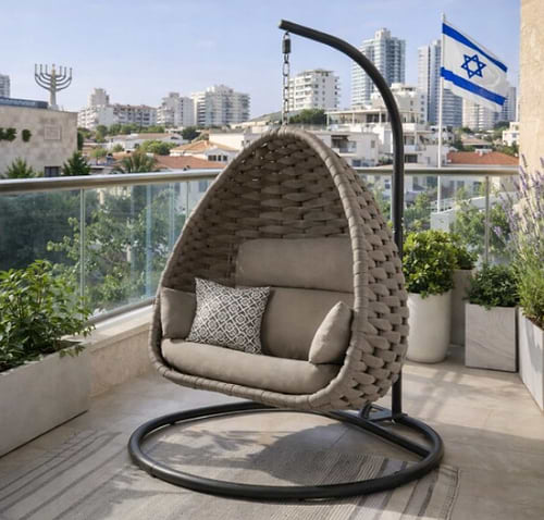ערסל חבלים דגם טולה זוגי צבע שמפניה