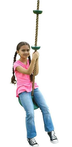 נדנדת דיסק בשילוב חבל טיפוס 