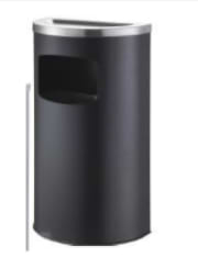 פח שחור 35L חצי עגול 9466