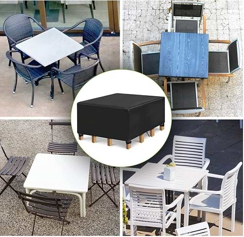 כיסוי מוגן מים לריהוט גן במידה 193x193x71cm / מגיע בצבע אפור 