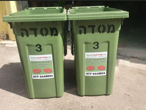 עגלת אשפה דגם 240 ליטר לאשפה רטובה