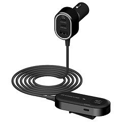 Six-Port 100W USB-C & USB-A Car Charger with Extension
