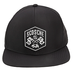 Hat with Rubber Patch Bear Logo front view