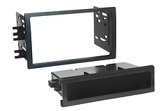 2008-12 Nissan Titan  ISO Double DIN & DIN+Pocket Dash Kit, Manual A/C Controls, Non-Navigation - Large Image