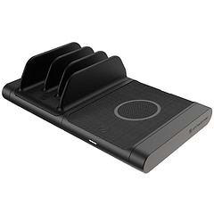 Modular Charging Station with Wireless Charging Pad and Vert Charging Station