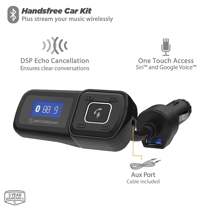 Car Kit Aftermarket Hands Free Bluetooth Car Scosche BTFreq