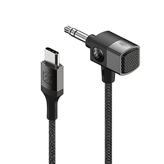 USB-C to 3.5mm Aux Braided 6.6 Ft. Audio Cable with Mic