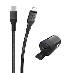 mini Car Charger & Lightning Cable