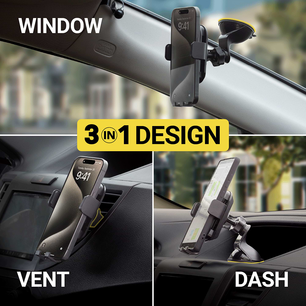 3 in 1 design, window, vent, dash