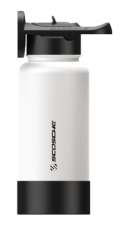 32 oz. Insulated Water Bottle with Built-In MagSafe Compatible Phone Mount, White