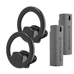 MagSafe Compatible Magnetic Phone Mount & Screen Cleaner 2-Pack Bundle