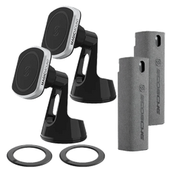 MagSafe Compatible Window/Dash Phone Mount 2-Pack & Screen Cleaner 2-Pack Bundle
