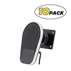MagSafe Compatible Magnetic Wireless Charging Phone Mount with AMPS Mounting Plate (Compatible with ProClip Vehicle-Specific Bases) 10 pack