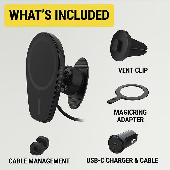 Wireless Charger Magic Mount Vent Scosche Wireless Charging Vent