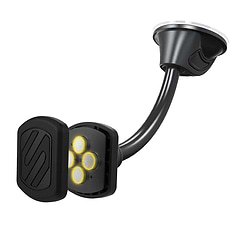 Extra-Strength Magnetic Window/Dash Mount with magnets highlighted in yellow