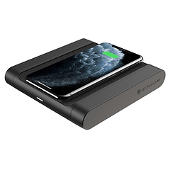 Black  Qi-enabled smartphone or Wireless Charging Pad