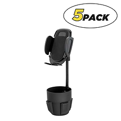 Select Universal Cup Holder Mount with Adjustable Gooseneck (5-Pack)