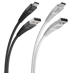 USB-A to USB-C® Heavy-Duty Charge & Sync Braided Cable
