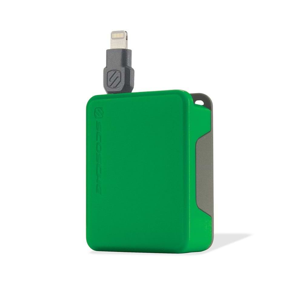 iPhone 5C Cable in green with cable retracted