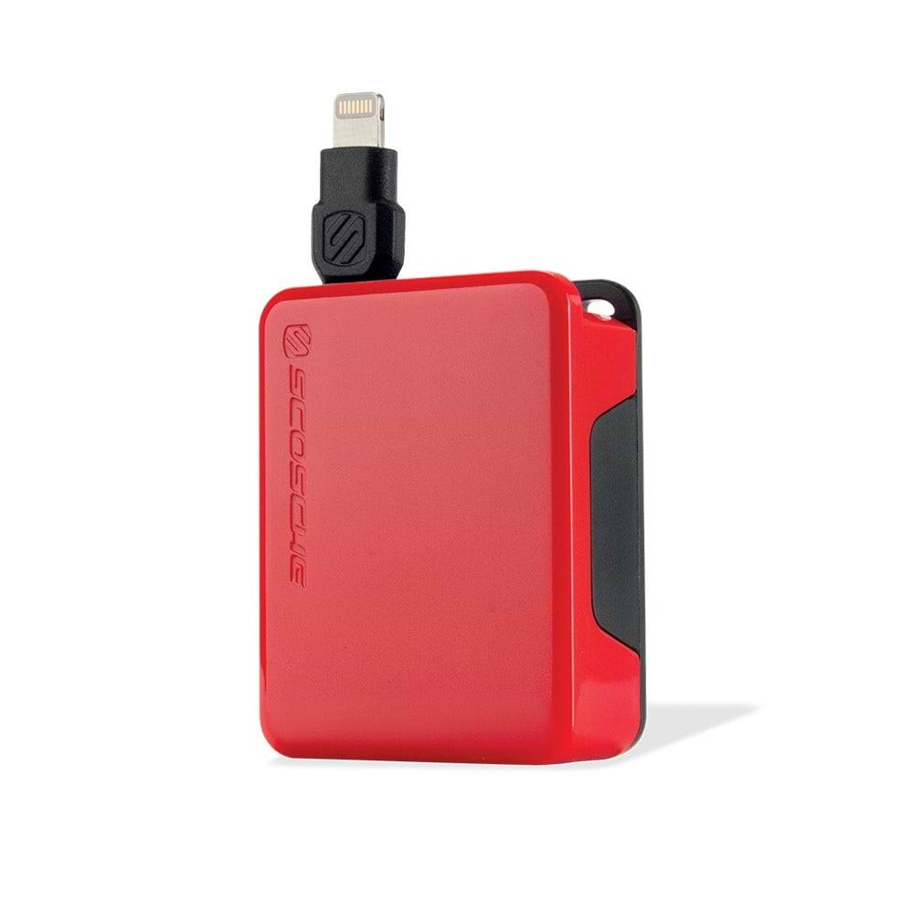 USB Cable iPhone 5C in red showing retracted