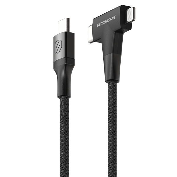 USB-C Cable with T Head with Both Lightning and USB-C Connectors