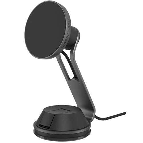Wireless charging magnetic desk mount