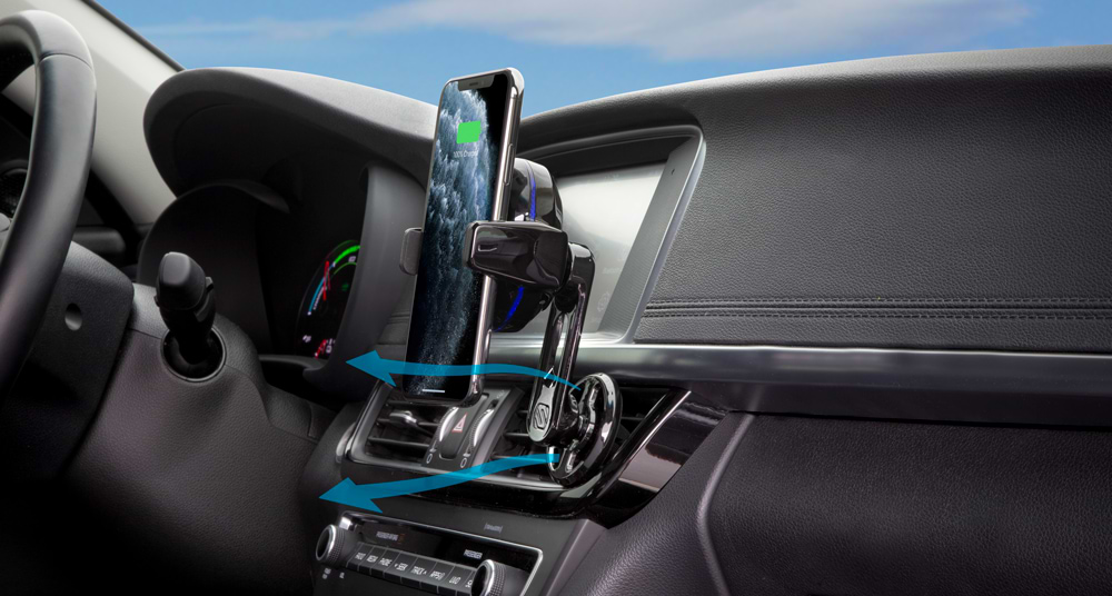 Vent Mount in car with phone Vent Mount in car with phone