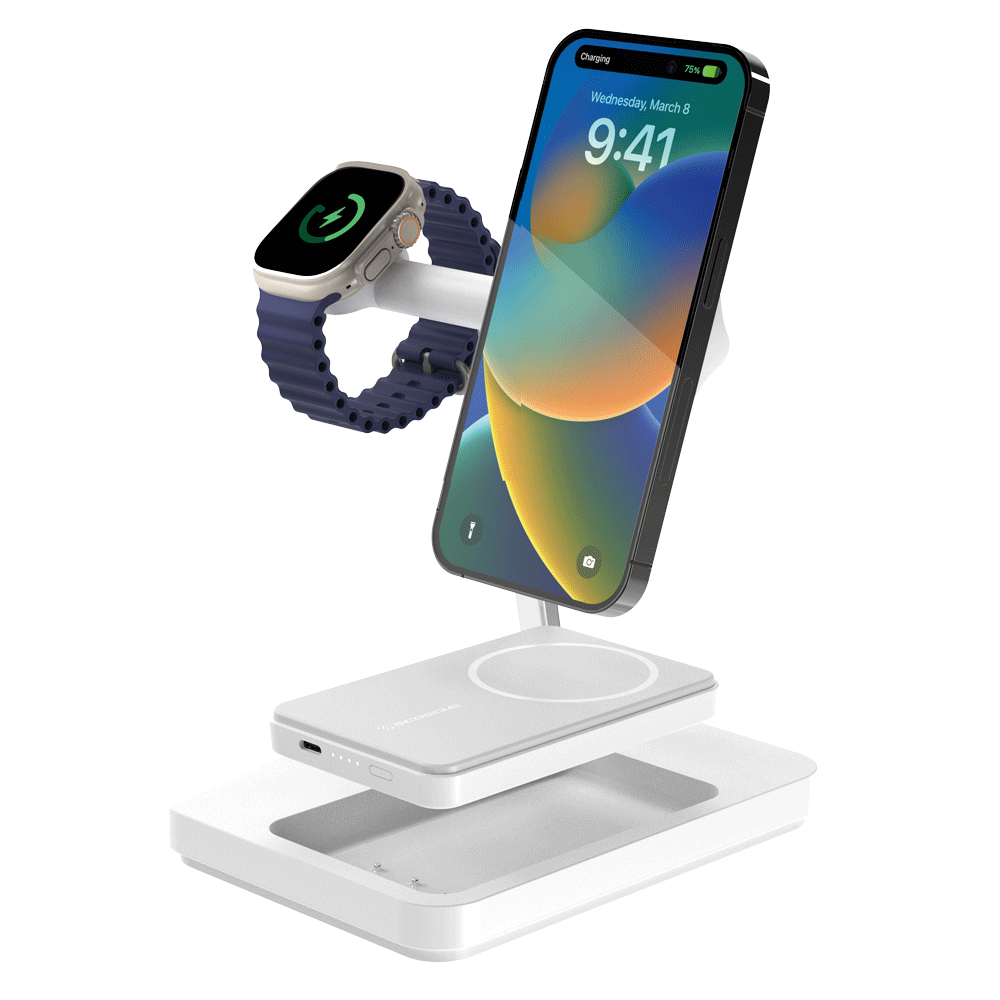 Wireless Charging Stand charging apple watch and iphone