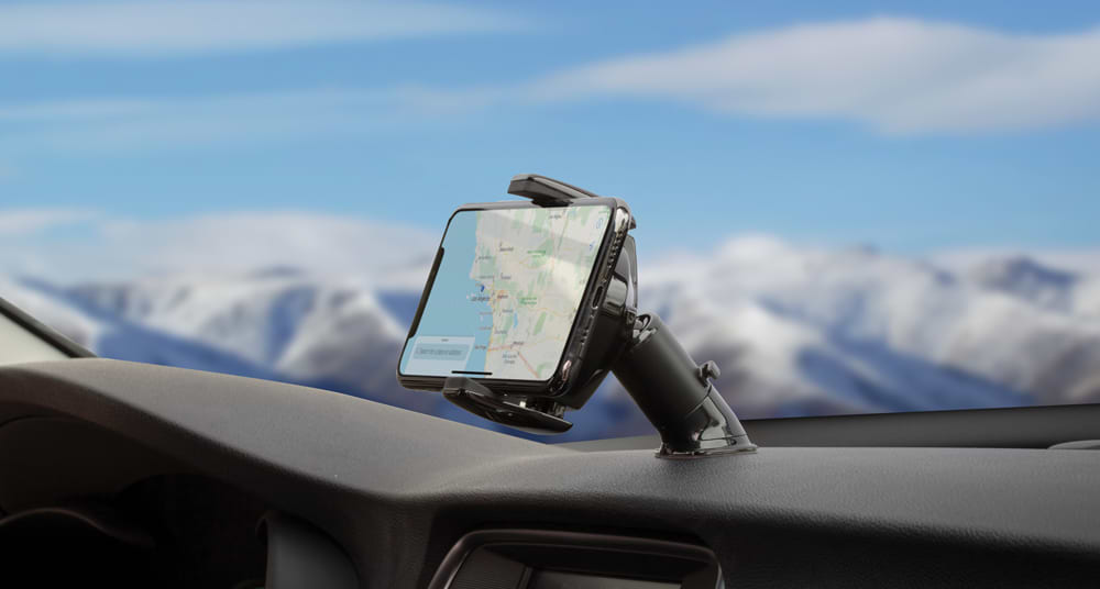 Window dash mount for phones