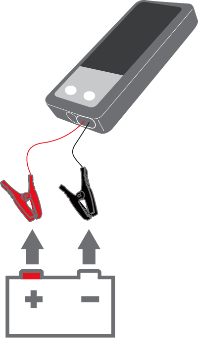 Remove the clamps from your battery image
