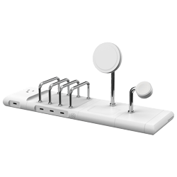 White Modular Device Charging Station