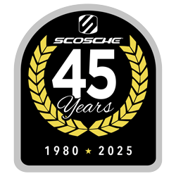 Scosche 45th Anniversary Logo