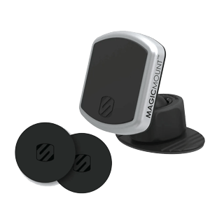 Image of Magnetic Dash Mount and the MagicPlates compatible with the PopSockets Grip