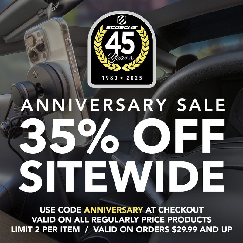 Scosche Labor Day Sale - 30% Off Sitewide. Use code LABORDAY30 at checkout. Valid on regularly priced products only. Limit 2 per item. Valid on orders $29.99 and above. Cannot be combined with any other discounts or sale items. Offer valid 8/29-9/2