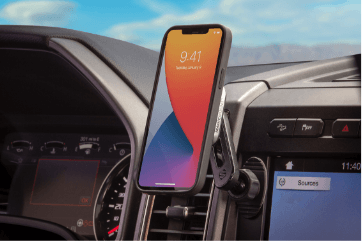 magicmount pro iphone mounted to magicmount pro on car dash