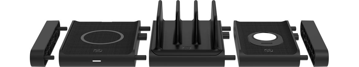 modular charging system open black modular charging system separated