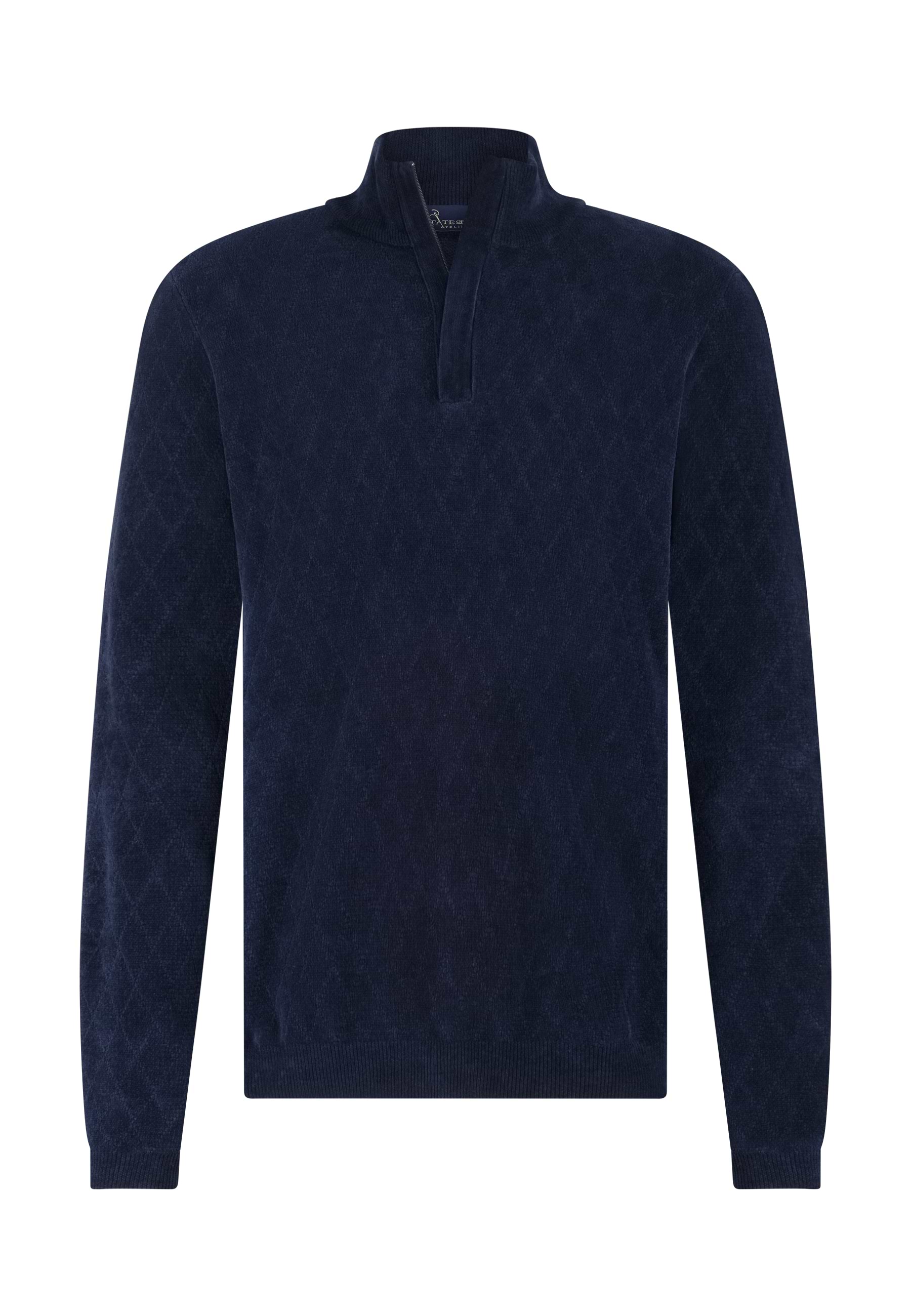 LE 17 SEPTEMBRE　DRAWCORD COLLAR JUMPER Half-zip mélange jumper