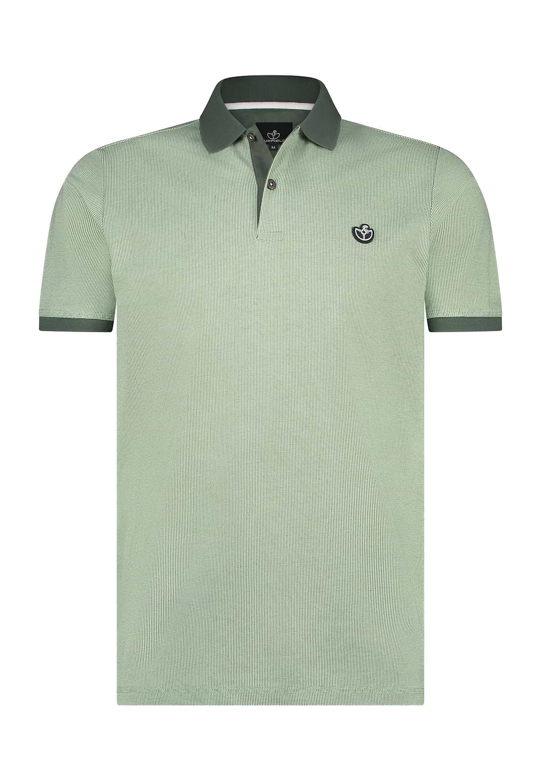 Jacquard-polo-van-jerseystof