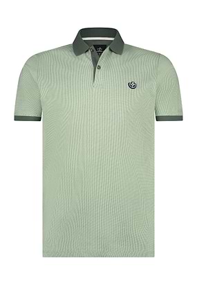 Jacquard-polo-van-jerseystof