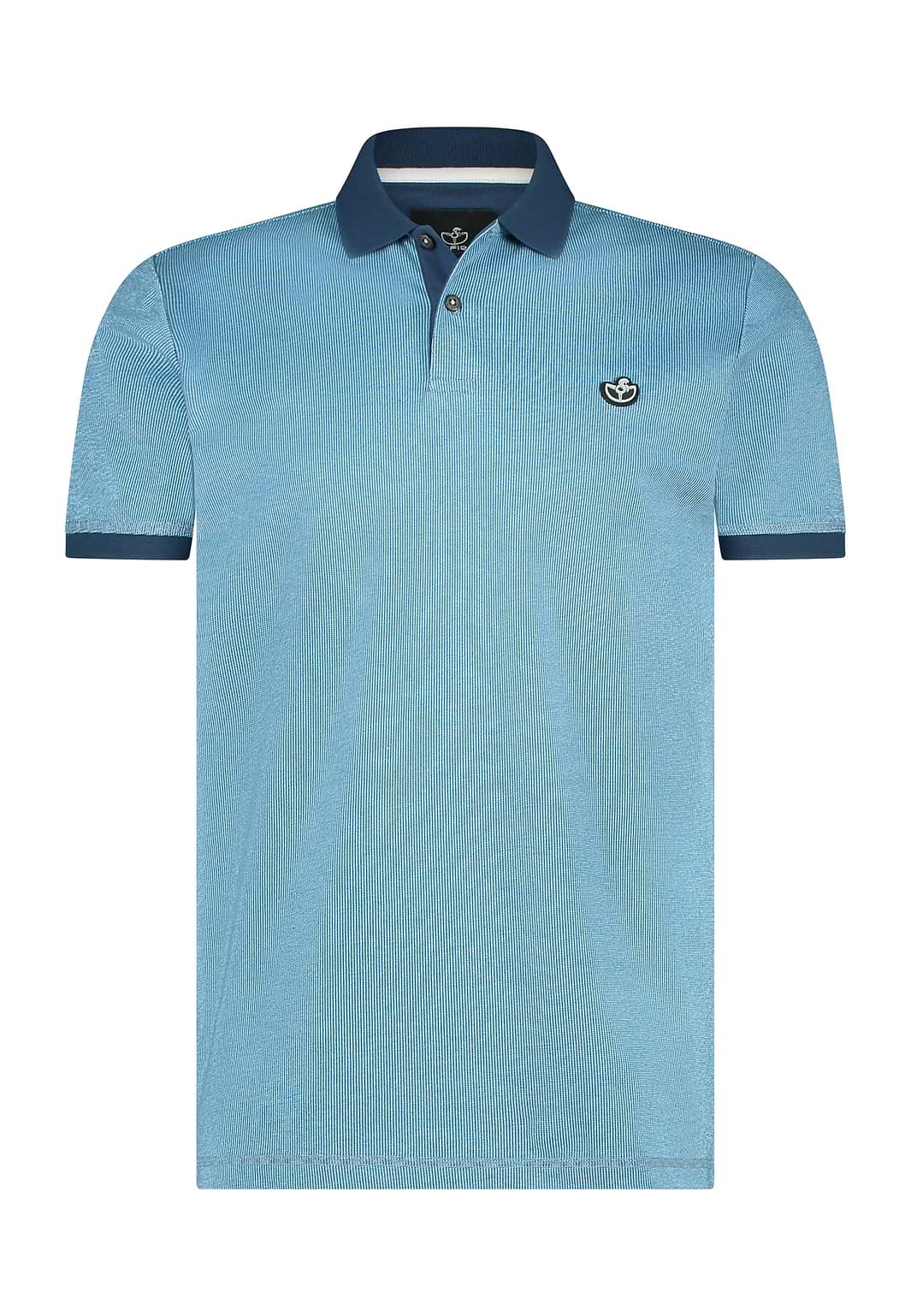 Jacquard-polo-van-jerseystof